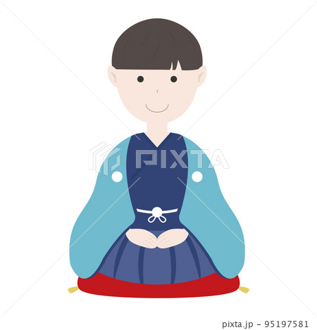 着物 七五三 正月 人物 95197581