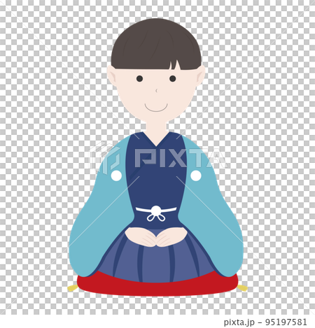 着物 七五三 正月 人物 95197581