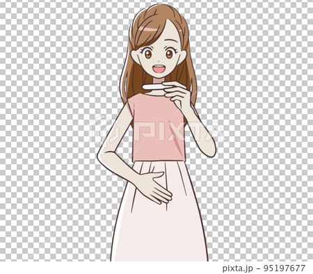 一個看到懷孕測試很高興的女人 95197677