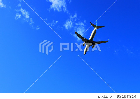 豊中の公園から見た飛行機 95198814