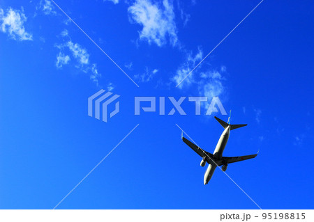 豊中の公園から見た飛行機 95198815