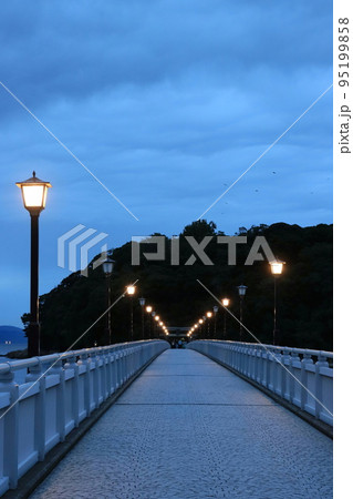 夜明けの蒲郡市竹島園地 95199858