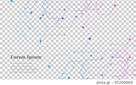 幾何学 抽象 青 紫 科学 背景 透過 95200669