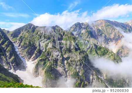 雲がかかった白馬三山 95200830