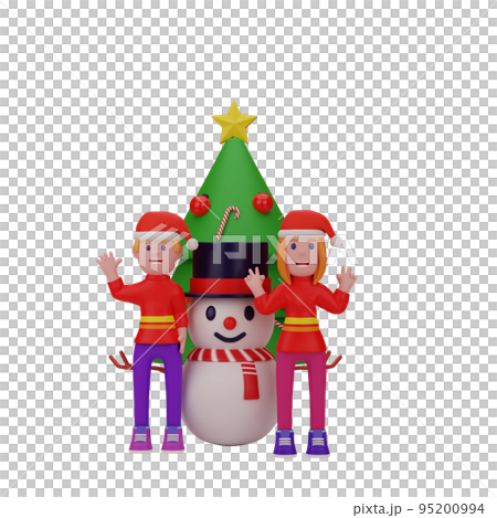 3d rendering with merry christmas and new year... - Stock Illustration ...