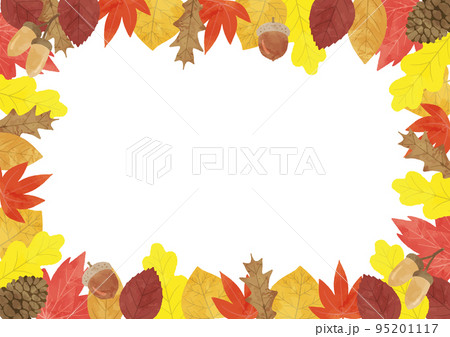 秋の葉っぱのフレーム 95201117