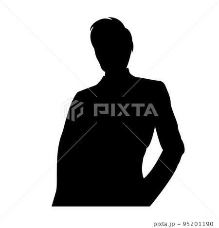 ビジネスマンのシルエットイラスト 95201190