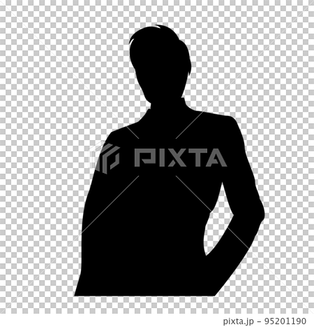 ビジネスマンのシルエットイラスト 95201190
