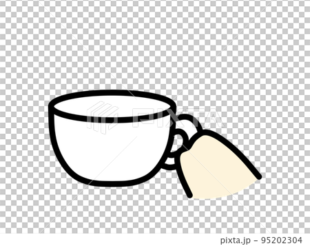 White Coffee Cup Transparent Background Stock Illustrations