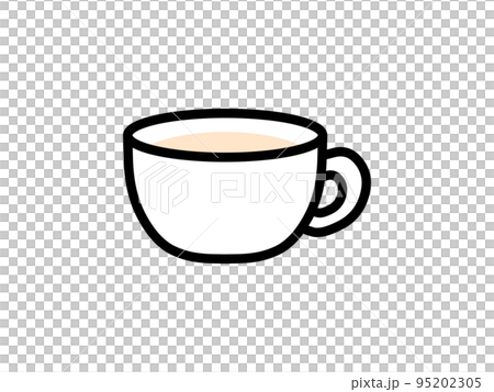 マグカップに入ったミルクティーのイラスト素材 マグカップに入ったミルクティーのイラスト素材 95202305