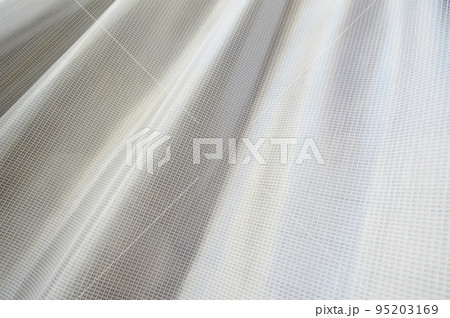 白いレースのカーテン 95203169