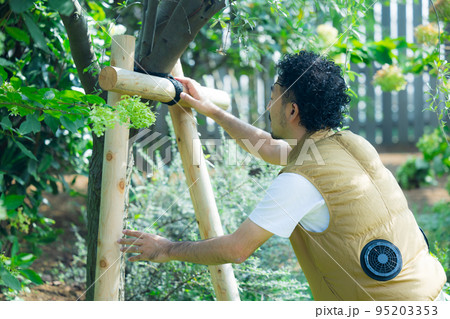 庭仕事 ファンベスト 男性 庭仕事 ファンベスト 男性 95203353