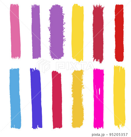 Set of vector brush stroke. Set of vector brush stroke. 95205357