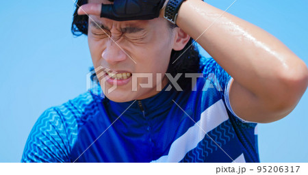 man ride a bicycle man ride a bicycle 95206317