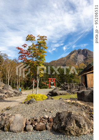 秋の丸沼高原 ロープウェイ山頂駅から日光白根山 秋の丸沼高原 ロープウェイ山頂駅から日光白根山 95206531