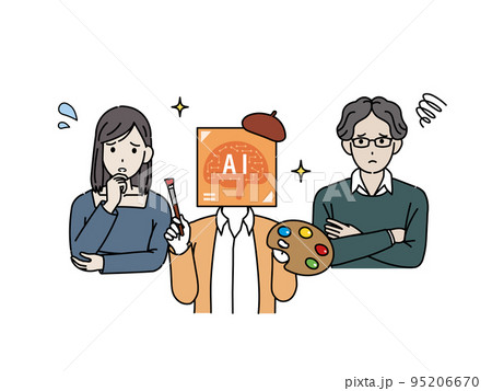 AIによる影響で困るクリエイターとイラストレーターの仕事 95206670