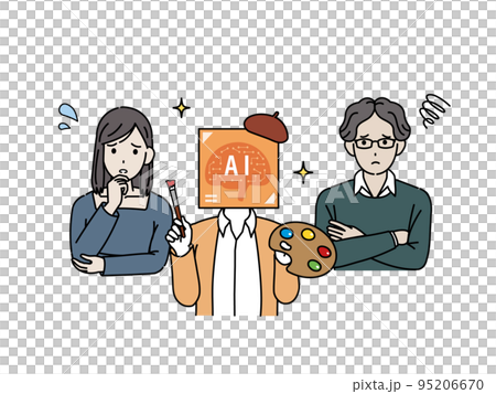 AIによる影響で困るクリエイターとイラストレーターの仕事 95206670