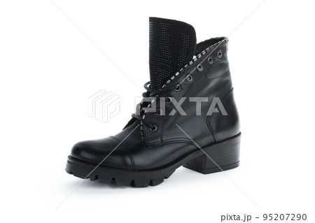 Leather ankle boots for women isolated on white background Leather ankle boots for women isolated on white background 95207290