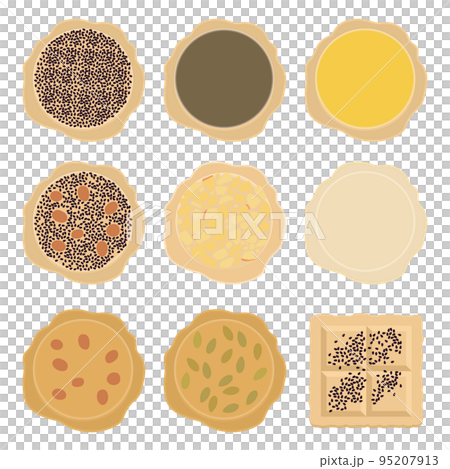 南部煎餅のイラストセット 95207913