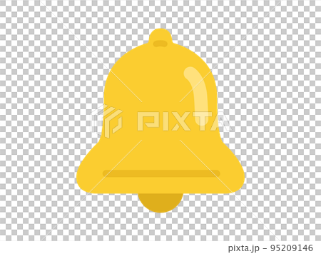 Illustration of a yellow bell Illustration of a yellow bell 95209146