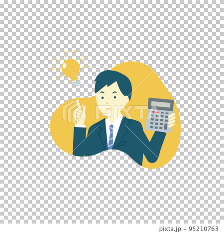 計算人和電燈泡象/事務/金錢/家庭帳簿 95210763