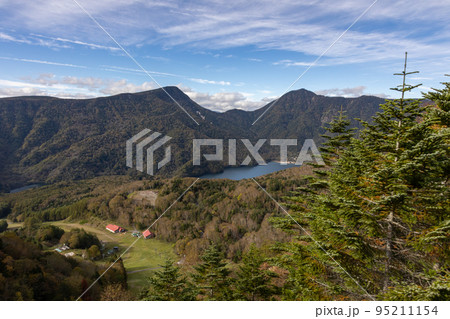 日光白根山ロープウェイから見た菅沼　丸沼高原 95211154