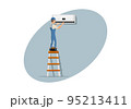 HVAC service character design illustration vector eps format , suitable for your design needs, logo, illustration, animation, etc. 95213411