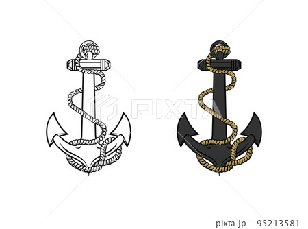 United State Marine Corps Anchor ega design illustration vector eps format , suitable for your design needs, logo, illustration, animation, etc. 95213581