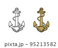 United State Marine Corps Anchor ega design illustration vector eps format , suitable for your design needs, logo, illustration, animation, etc. 95213582