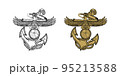 United State Marine Corps Eagle Globe and Anchor ega design illustration vector eps format , suitable for your design needs, logo, illustration, animation, etc. 95213588