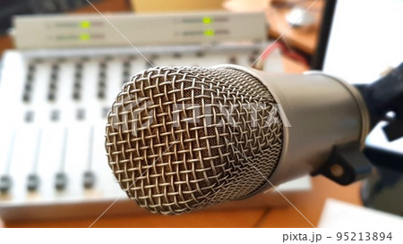 Studio interview microphone Studio interview microphone 95213894