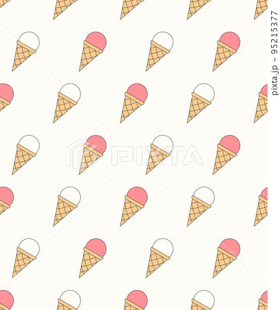 Ice Cream - Seamless Pattern 95215377