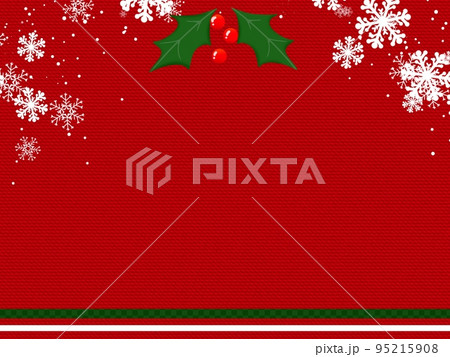 雪とヒイラギ 95215908