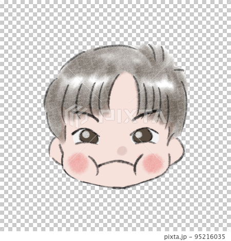 Boy _ facial expression _ angry Boy _ facial expression _ angry 95216035