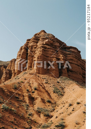 Rock formations on clear day 95217184