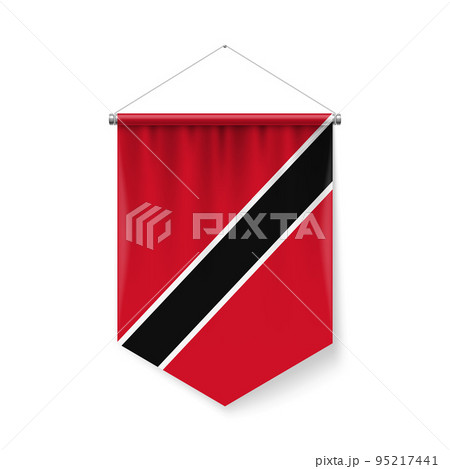 Pennant Flag Icon of Trinidad and Tobago 95217441