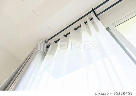 Curtain window interior decoration in living room 95220455
