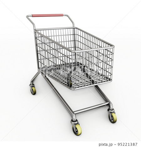 shopping kart isolated on white background 95221387