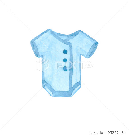 Watercolor blue boy bodysuit 95222124