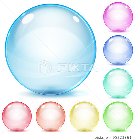 Multicolored glass spheres 95223361
