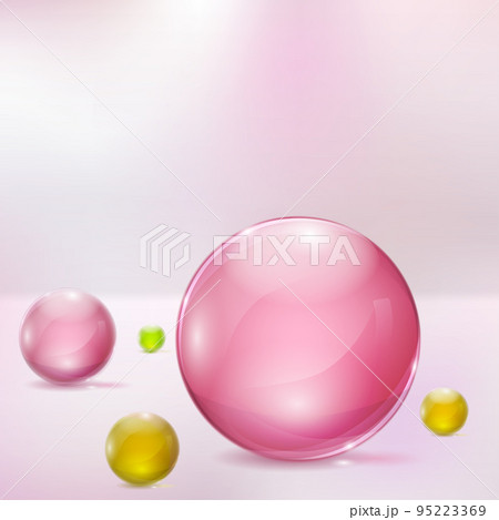 Abstract background with glass spheres 95223369