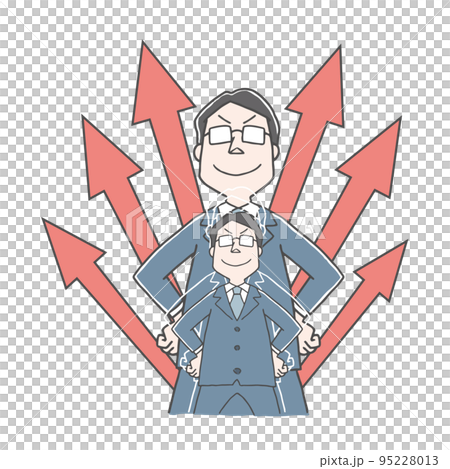 成長するビジネスマンのイメージ 95228013