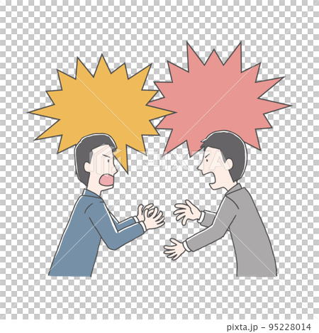 言い合いするビジネスマン 95228014