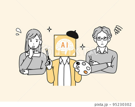 AIによる影響で困るクリエイターとイラストレーターの仕事 95230302