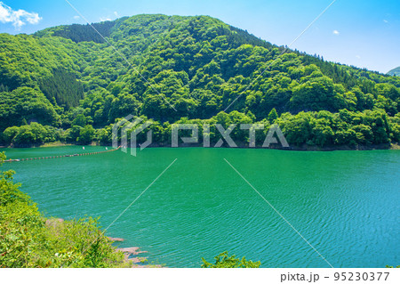 秩父湖 二瀬ダム 初夏の風景 秩父湖 二瀬ダム 初夏の風景 95230377