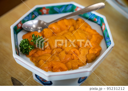 とろける濃厚な旨味が特徴の高級エゾバフンウニ とろける濃厚な旨味が特徴の高級エゾバフンウニ 95231212