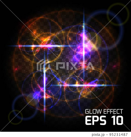 Bright abstract background for different effects on the Christmas and New Year. Colorful background with light effects on a dark background transparent. Vector Bright abstract background for different effects on the Christmas and New Year. Colorful background with light effects on a dark background transparent. Vector 95231487