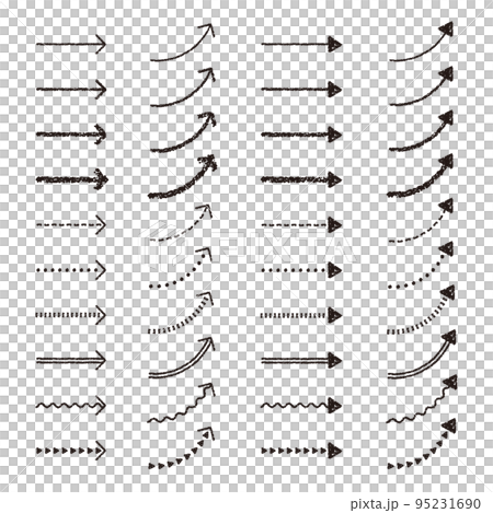 Crayon material arrow set 95231690