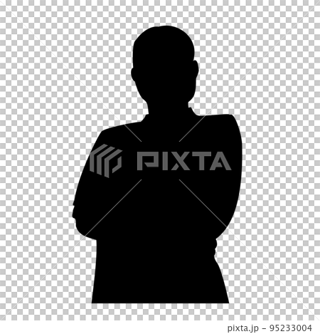 憤怒的上班族的剪影插圖 憤怒的上班族的剪影插圖 95233004