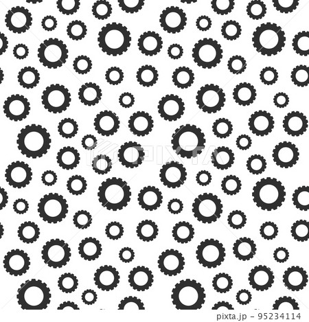 Gear Wheels vector concept seamless pattern Gear Wheels vector concept seamless pattern 95234114